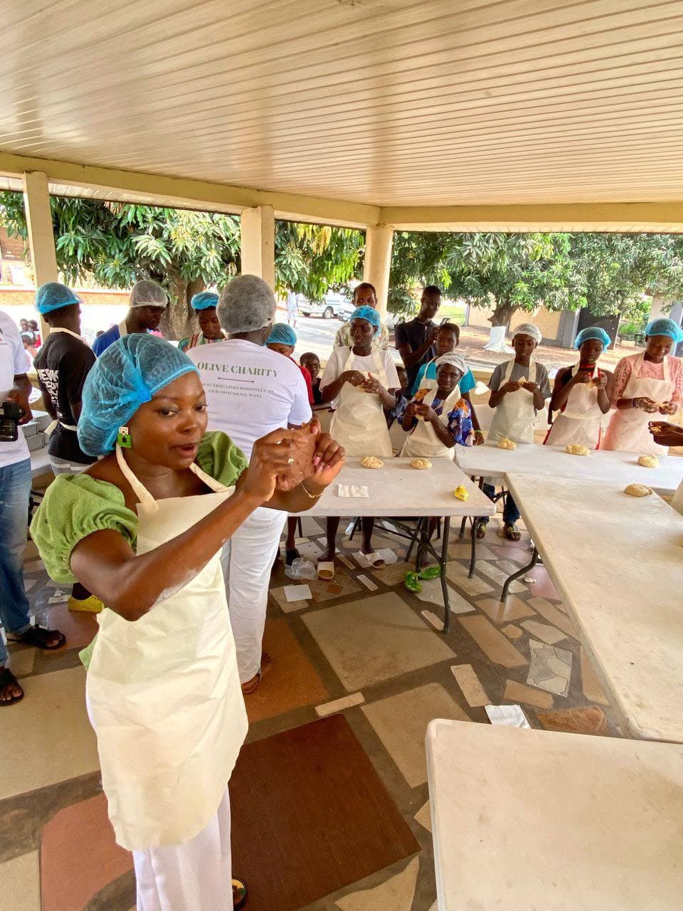 Founder leading a baking skills workshop